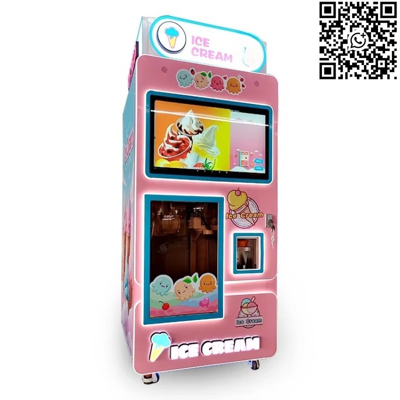 Vending Machine Qr Code - Máquina Expendedora de Helados Robótica de