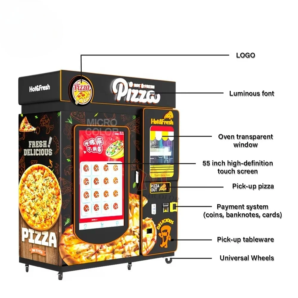 Commercial Vending Machine - Máquina Expendedora de Pizza de Autoservicio
