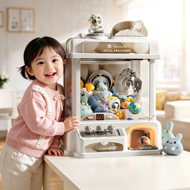 Coin Pusher Machine - Máquina de garras mini para niños,