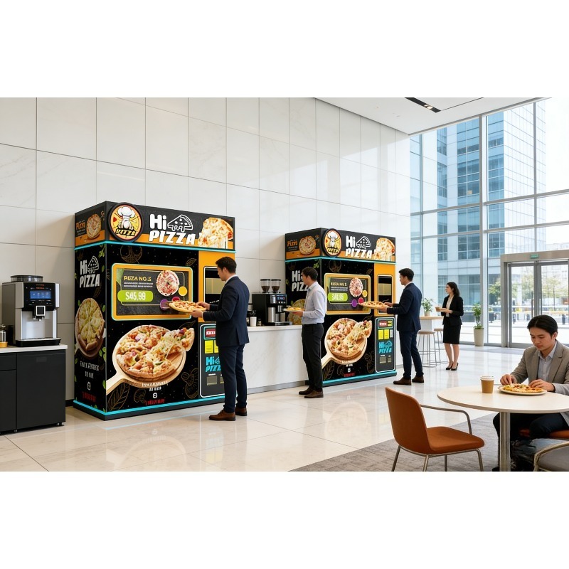 Commercial Vending Machine - Máquina Expendedora Automática de Pizza, Pizza