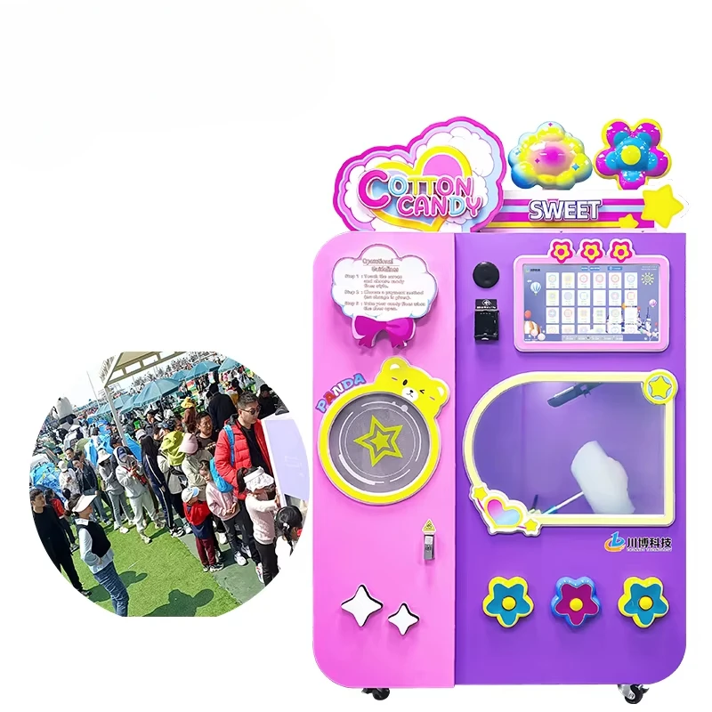 Commercial Vending Machine - Máquina Expendedora de Algodón de Azúcar