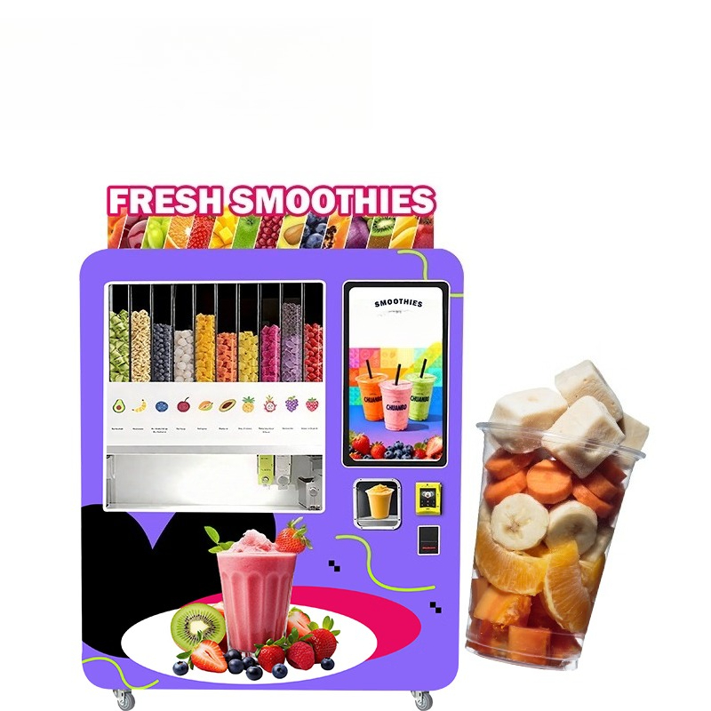 Vending Machine Qr Code - Máquina Expendedora de Smoothies Profesional e