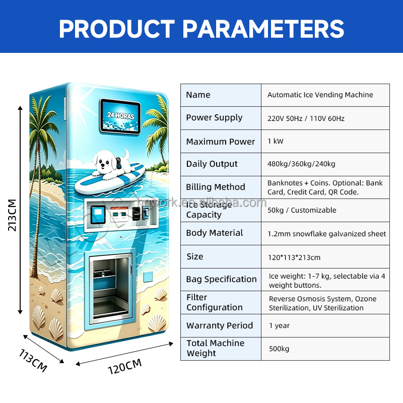 Máquina Expendedora de Hielo c - Commercial Vending Machine reseña y precio
