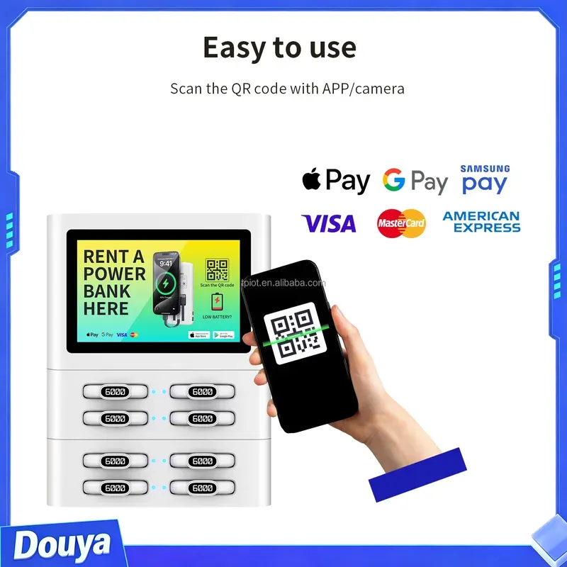 Estación de Carga Móvil con Có - Vending Machine Qr Code reseña y precio