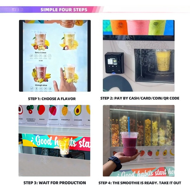 Máquina Expendedora de Smoothi - Vending Machine Qr Code reseña y precio