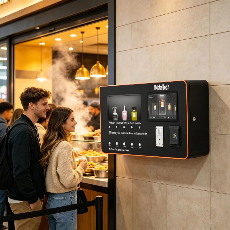 Máquina expendedora de perfume - Vending Machine Qr Code reseña y precio